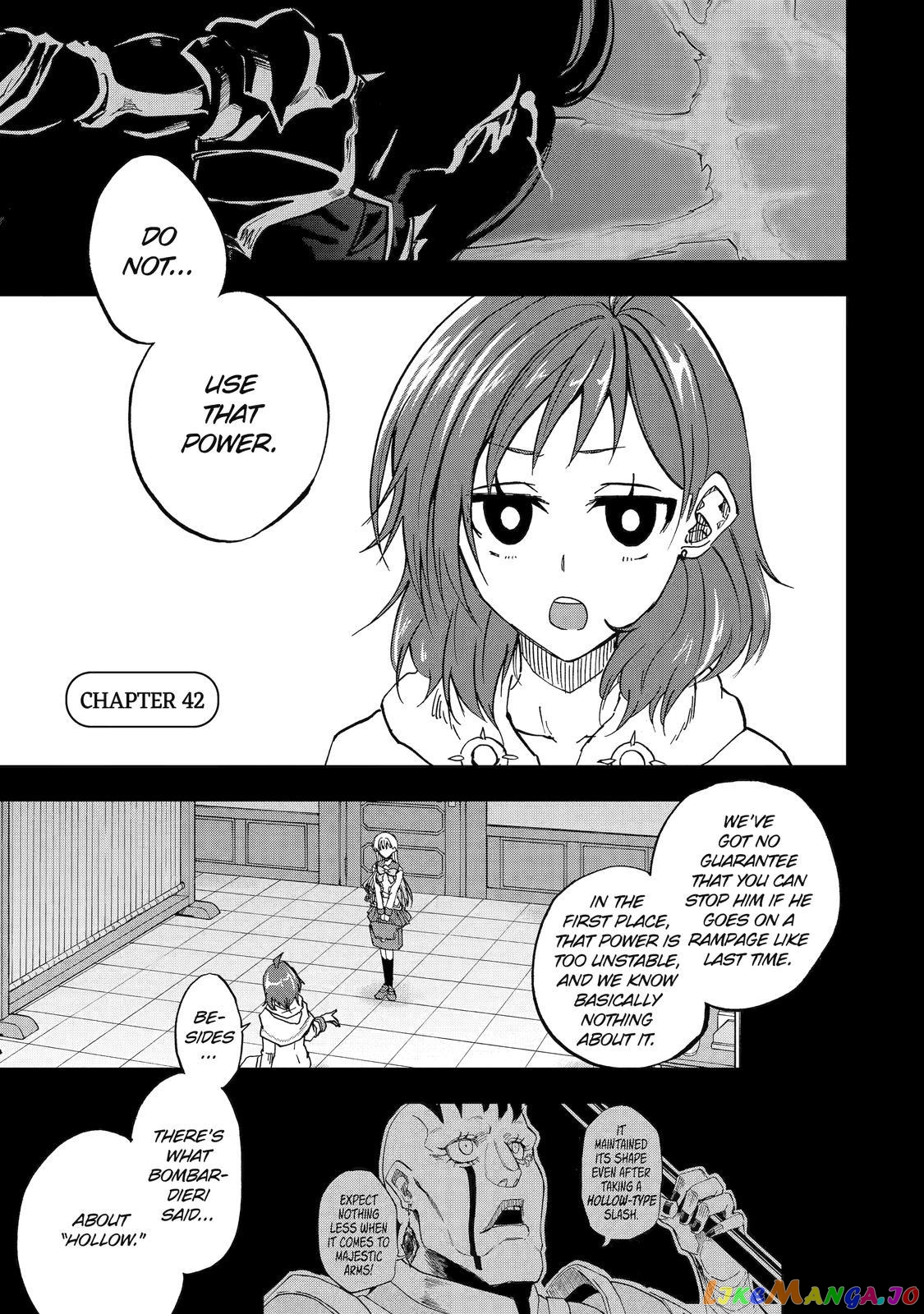 Ankoku Kishino no Ore desu Ga Saikyou no Hijiri Kishi wo Mezashimasu chapter 42 - page 1