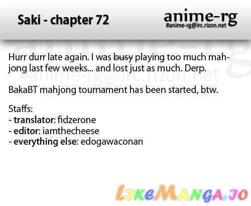 Saki - Manga chapter 72 - page 16