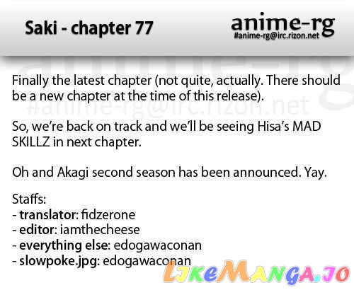Saki - Manga chapter 77 - page 17