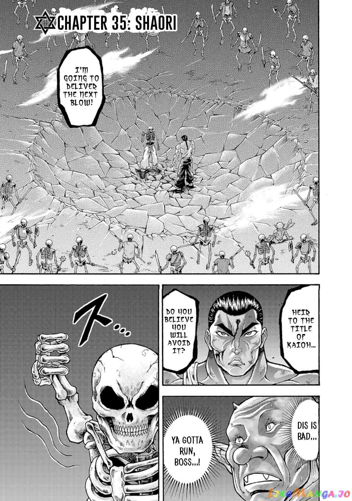 Baki Gaiden – Retsu Kaioh Isekai Tensei Shitemo Ikkō Kamawan! chapter 35 - page 1