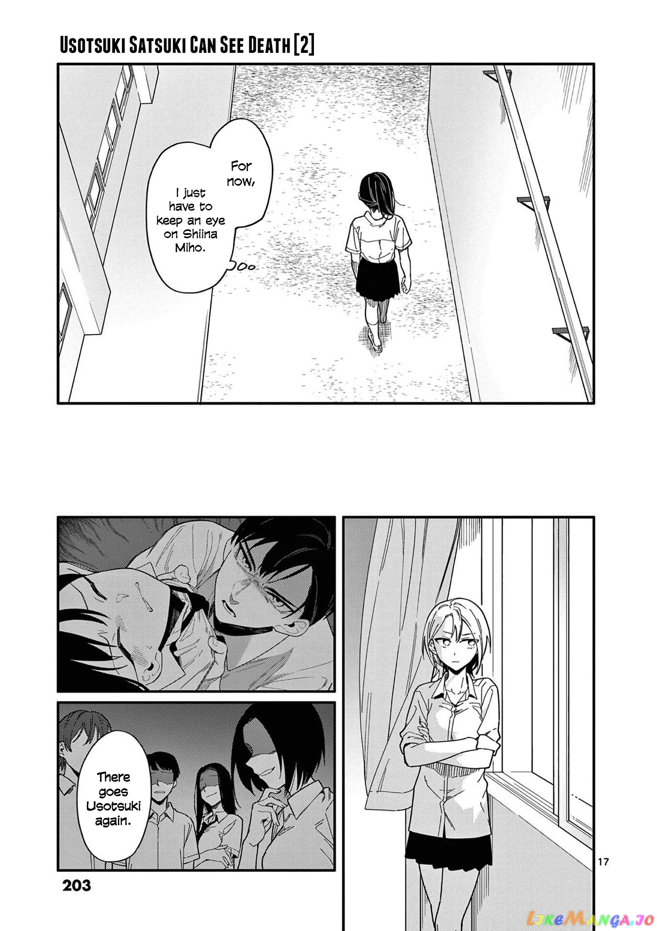 Liar Satsuki Can See Death chapter 18 - page 17