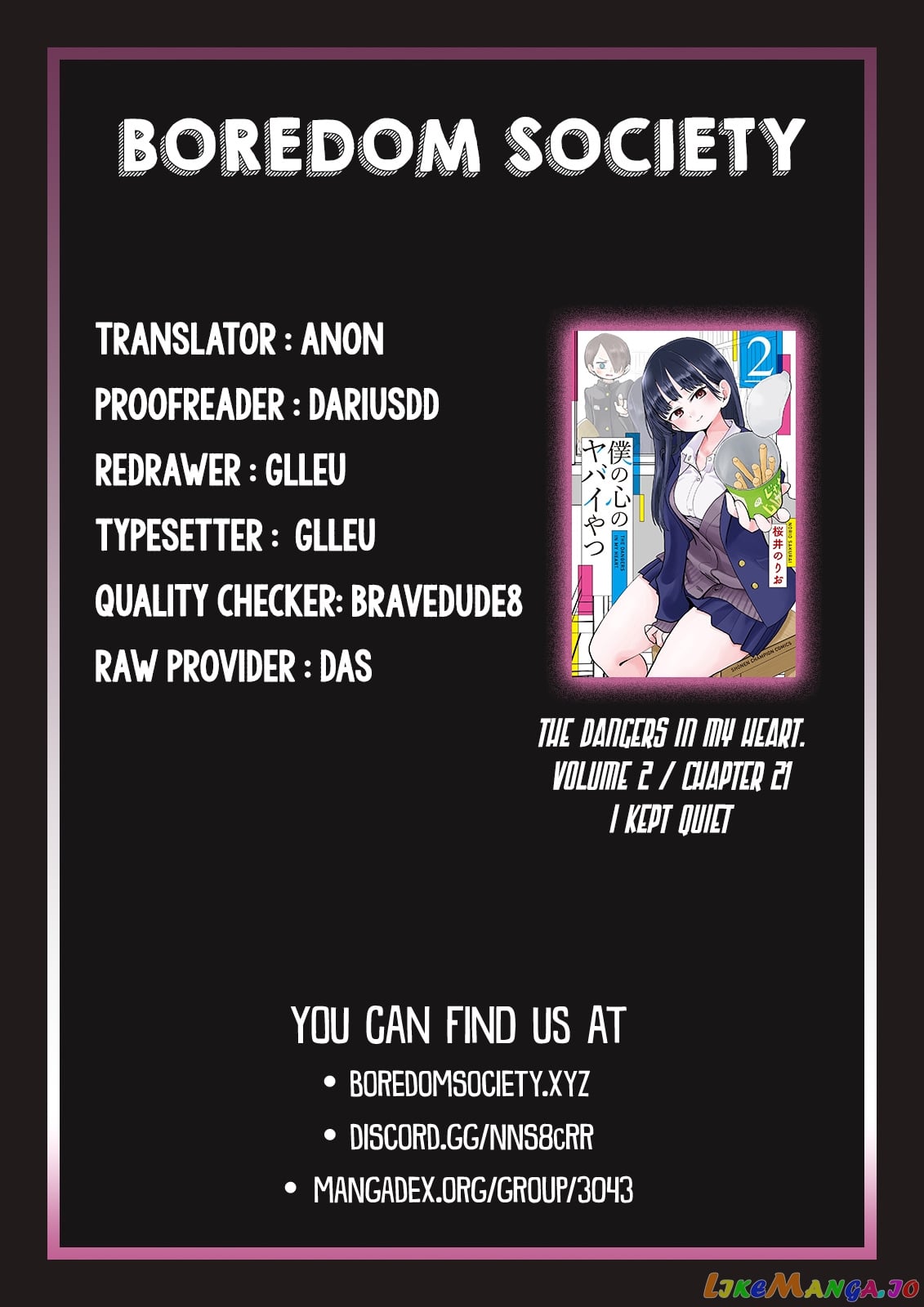 Boku no Kokoro no Yabai yatsu chapter 21 - page 10