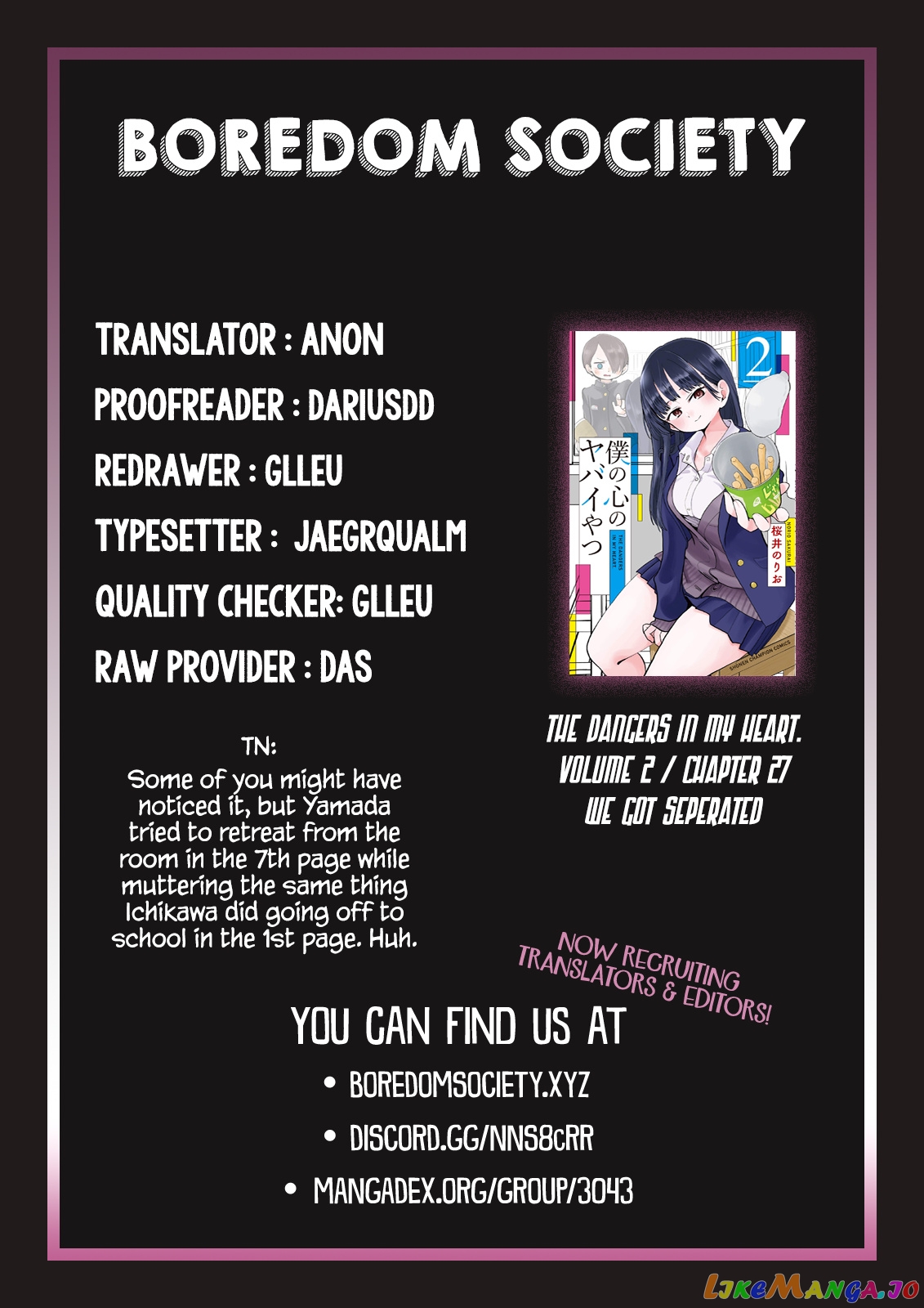 Boku no Kokoro no Yabai yatsu chapter 28 - page 12