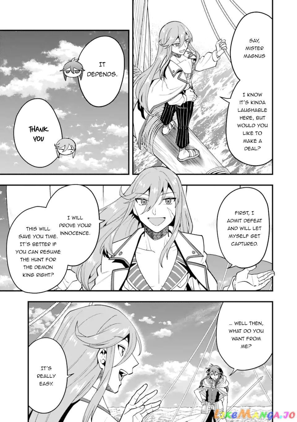 Kouryakuhon o Kushi Suru Saikyou no Mahoutsukai ~< Meirei sa Sero > to wa Iwa Senai Oreryuu Mao Tobatsu Saizen Ruuto ~ chapter 40.2 - page 11