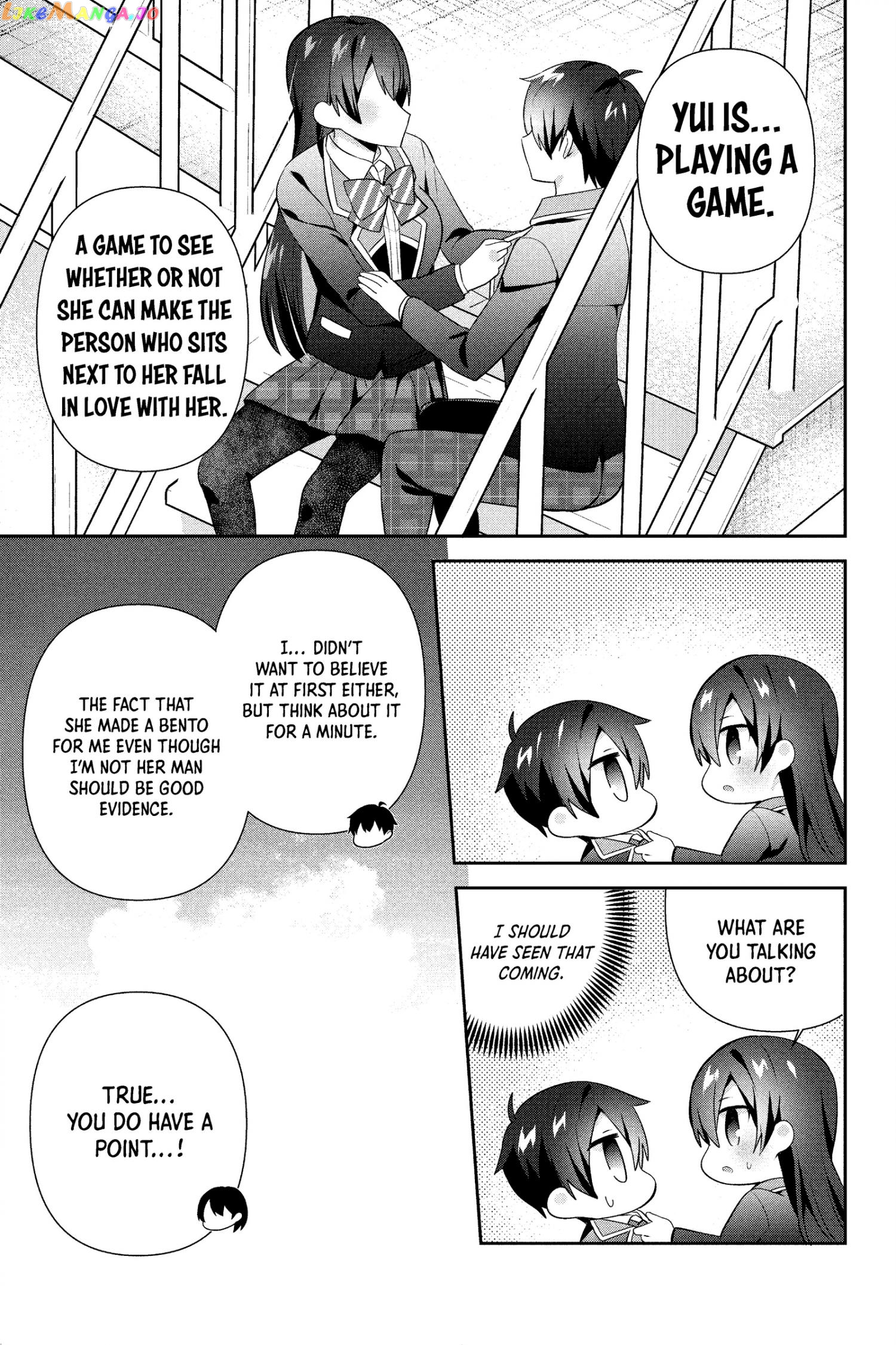 The Cute Girl Sitting Next To Me Is Trying To Make Me Fall In Love With Her As A Way To Ridicule Me, But The Tables Were Turned On Her Before She Knew It chapter 15 - page 16