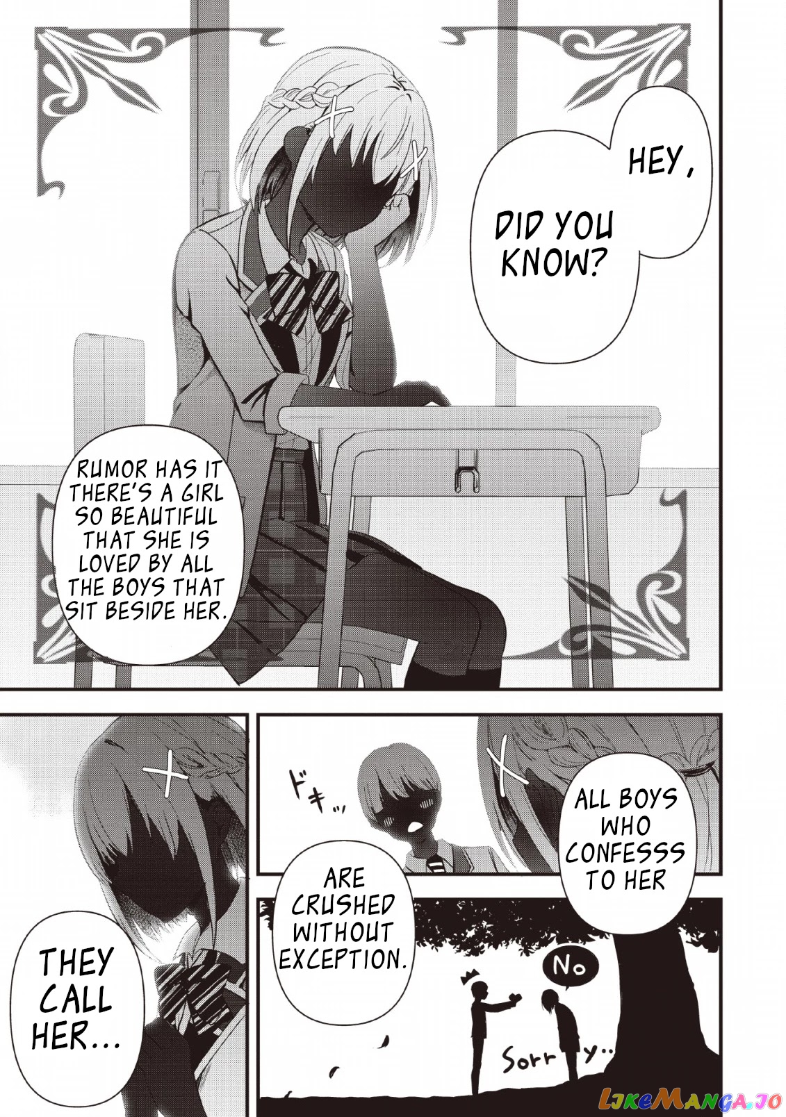 The Cute Girl Sitting Next To Me Is Trying To Make Me Fall In Love With Her As A Way To Ridicule Me, But The Tables Were Turned On Her Before She Knew It chapter 1 - page 1