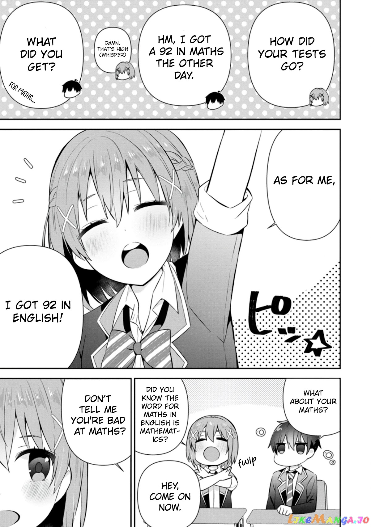 The Cute Girl Sitting Next To Me Is Trying To Make Me Fall In Love With Her As A Way To Ridicule Me, But The Tables Were Turned On Her Before She Knew It chapter 11 - page 8