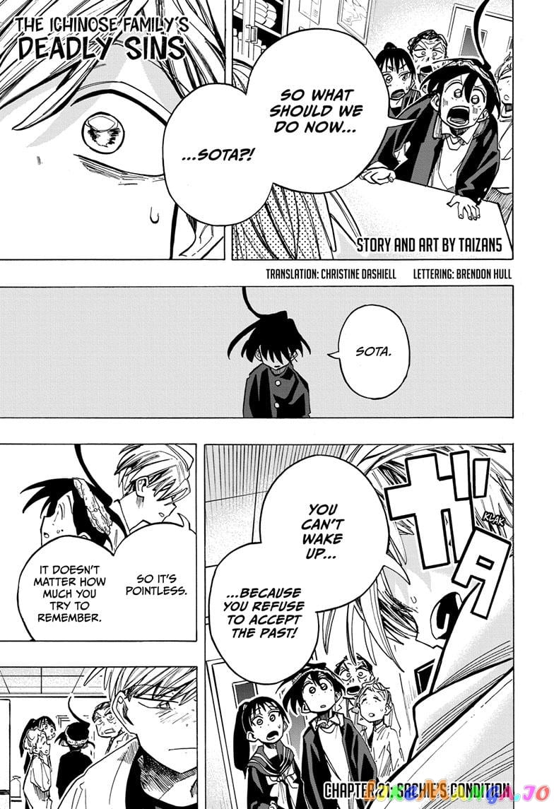 The Ichinose Family’s Deadly Sins chapter 21 - page 1