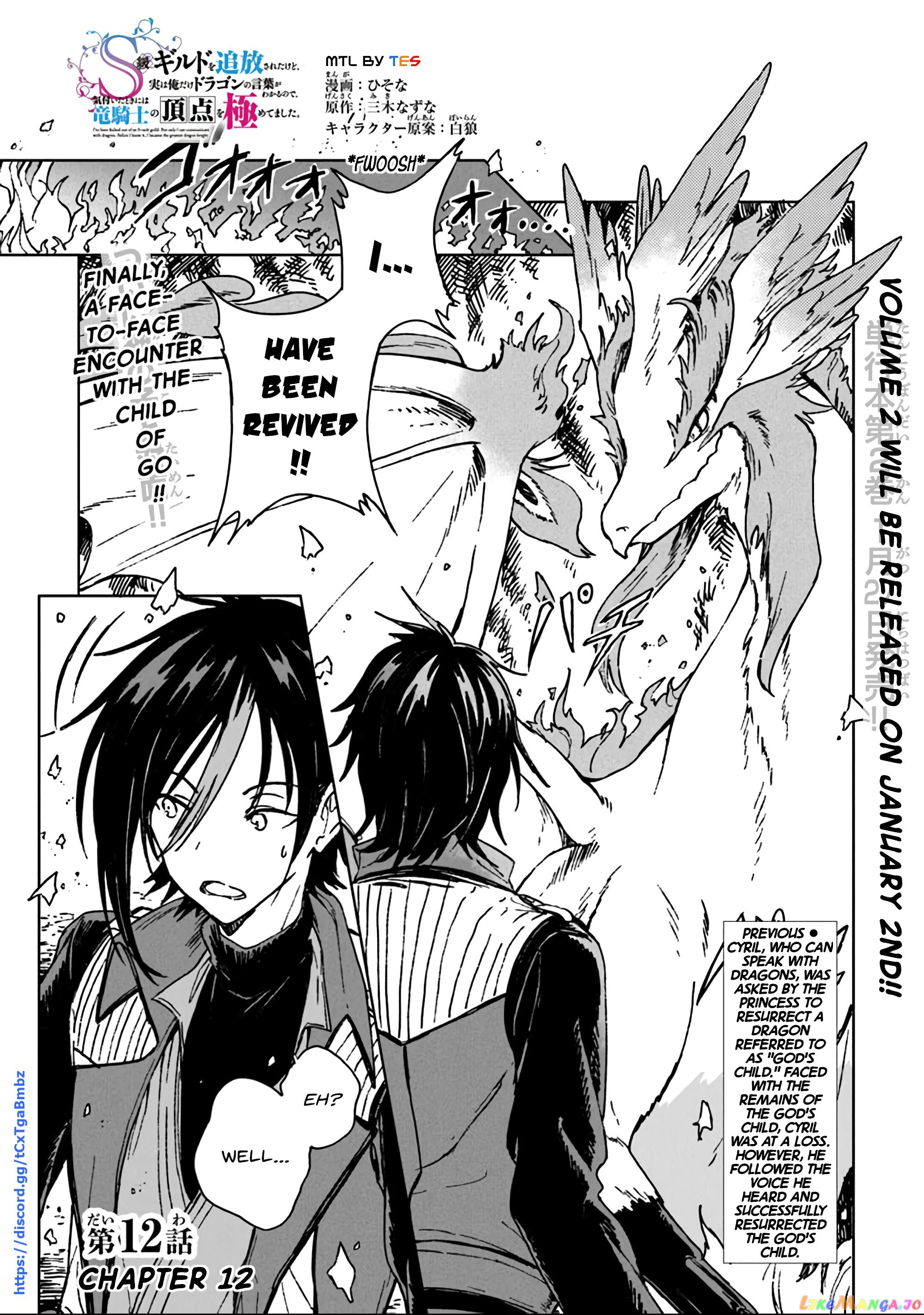I've Been Kicked Out of an S-Rank Guild. But Only I Can Communicate With Dragons. Before I Knew It, I Became the Greatest Dragon Knight chapter 12 - page 4