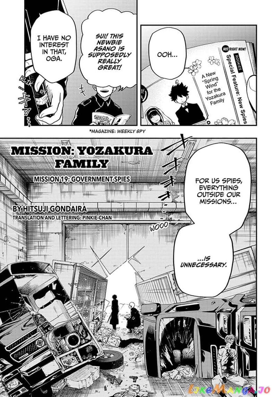 Mission: Yozakura Family chapter 19 - page 1