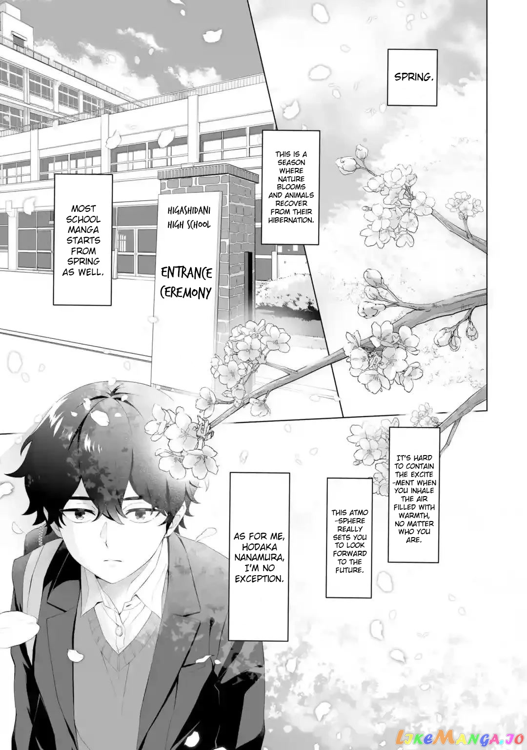 Please Leave Me Alone (For Some Reason, She Wants to Change a Lone Wolf's Helpless High School Life.) chapter 1 - page 1