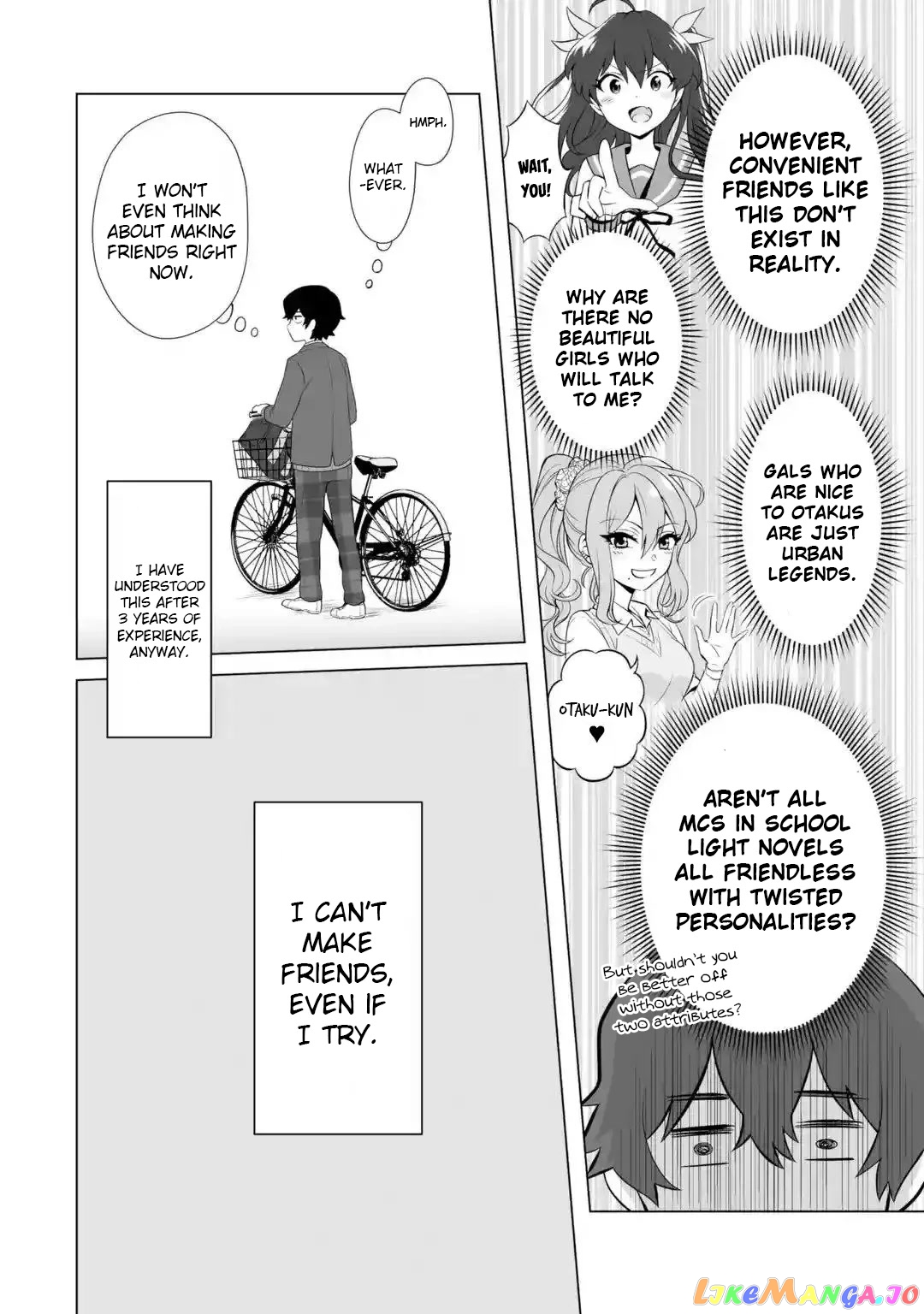 Please Leave Me Alone (For Some Reason, She Wants to Change a Lone Wolf's Helpless High School Life.) chapter 1 - page 10