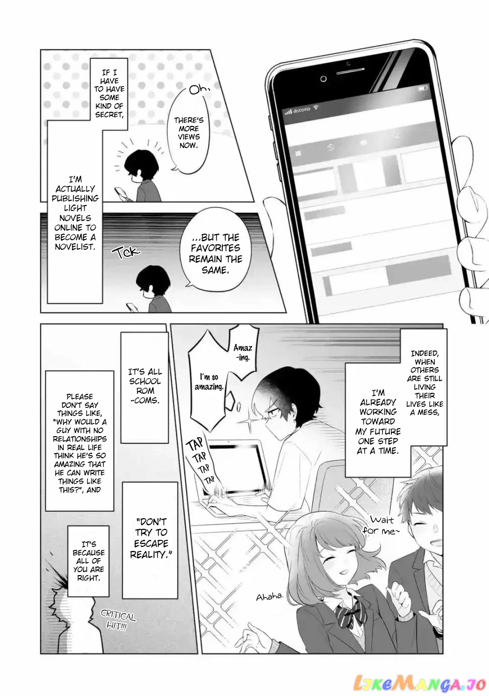 Please Leave Me Alone (For Some Reason, She Wants to Change a Lone Wolf's Helpless High School Life.) chapter 1 - page 12