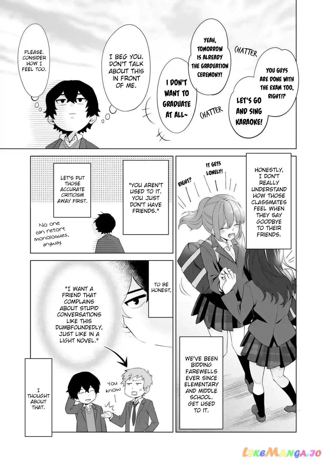 Please Leave Me Alone (For Some Reason, She Wants to Change a Lone Wolf's Helpless High School Life.) chapter 1 - page 9