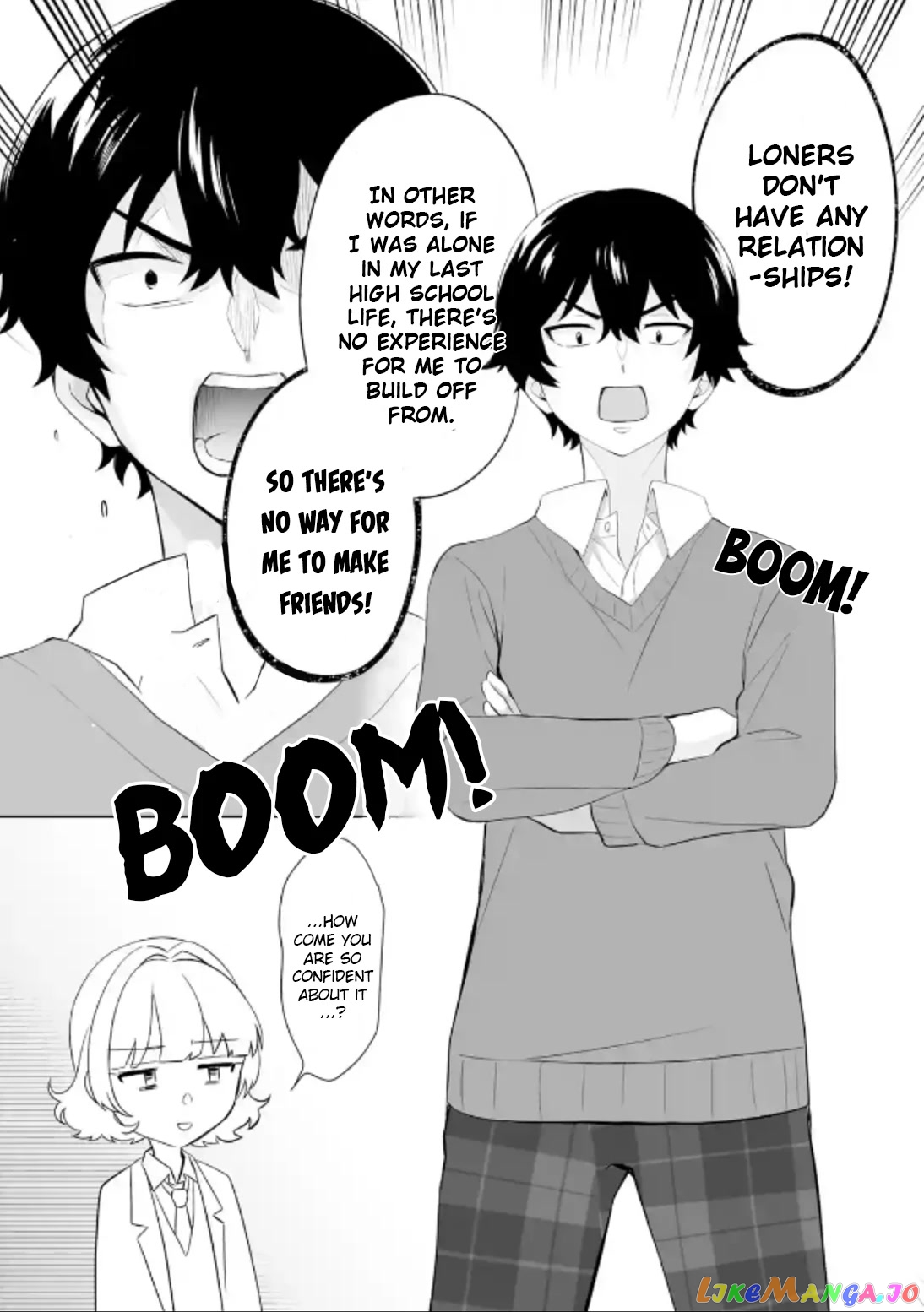 Please Leave Me Alone (For Some Reason, She Wants to Change a Lone Wolf's Helpless High School Life.) chapter 3 - page 12