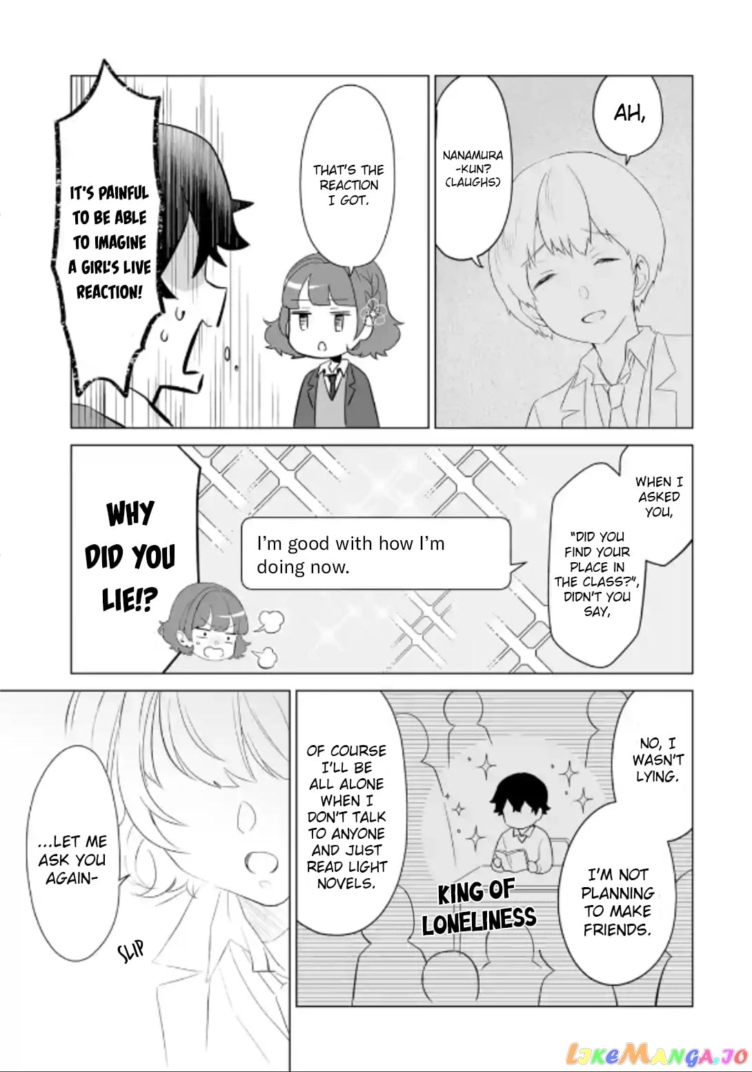 Please Leave Me Alone (For Some Reason, She Wants to Change a Lone Wolf's Helpless High School Life.) chapter 3 - page 9