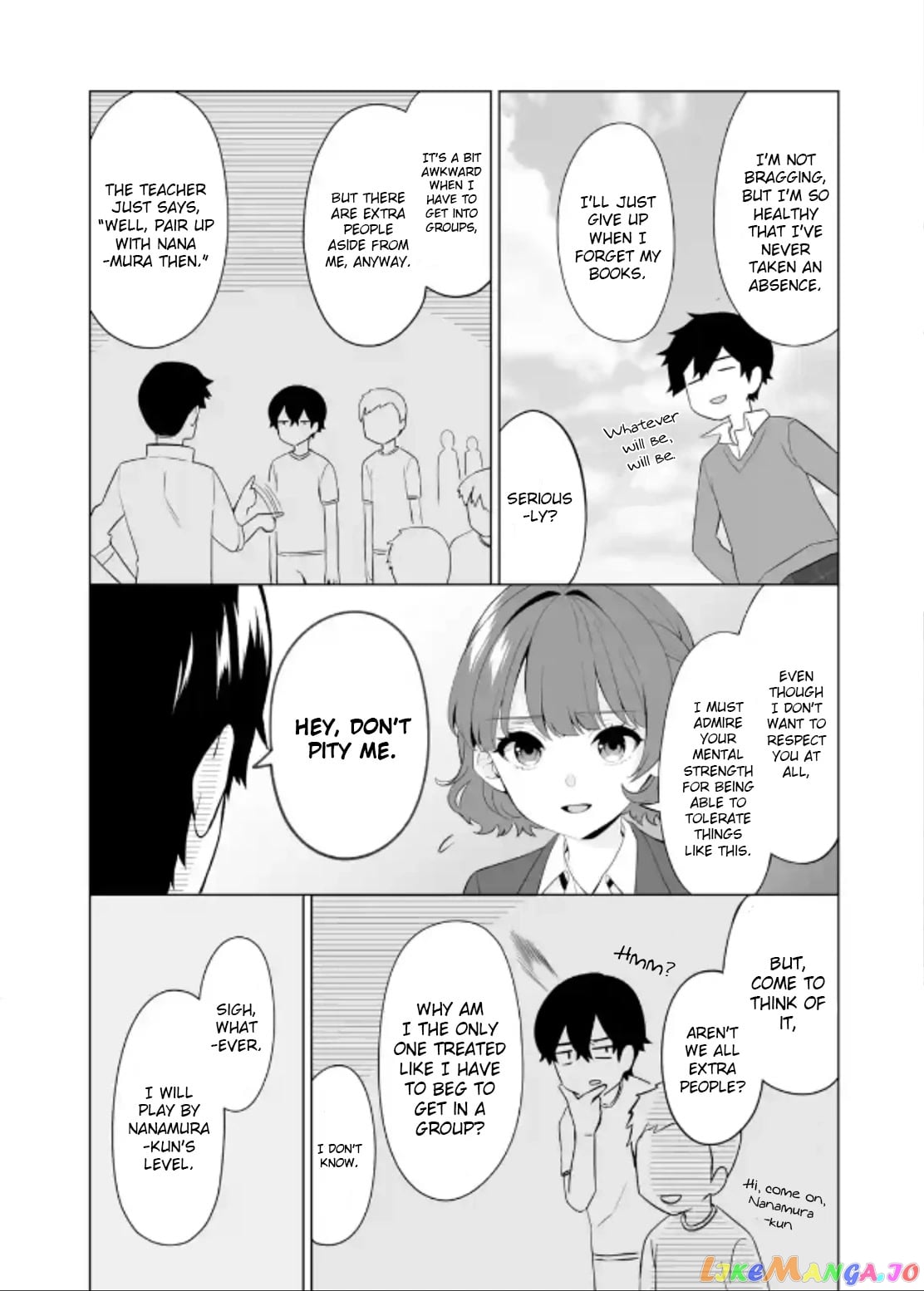 Please Leave Me Alone (For Some Reason, She Wants to Change a Lone Wolf's Helpless High School Life.) chapter 4 - page 4