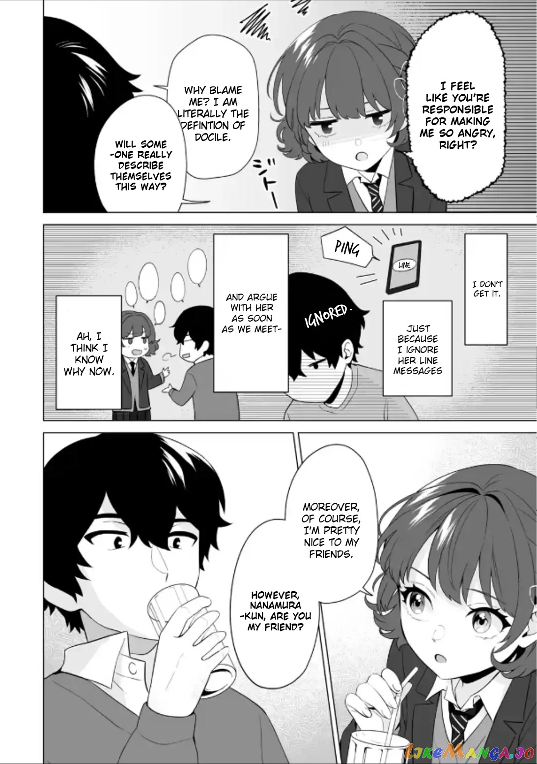 Please Leave Me Alone (For Some Reason, She Wants to Change a Lone Wolf's Helpless High School Life.) chapter 5 - page 12