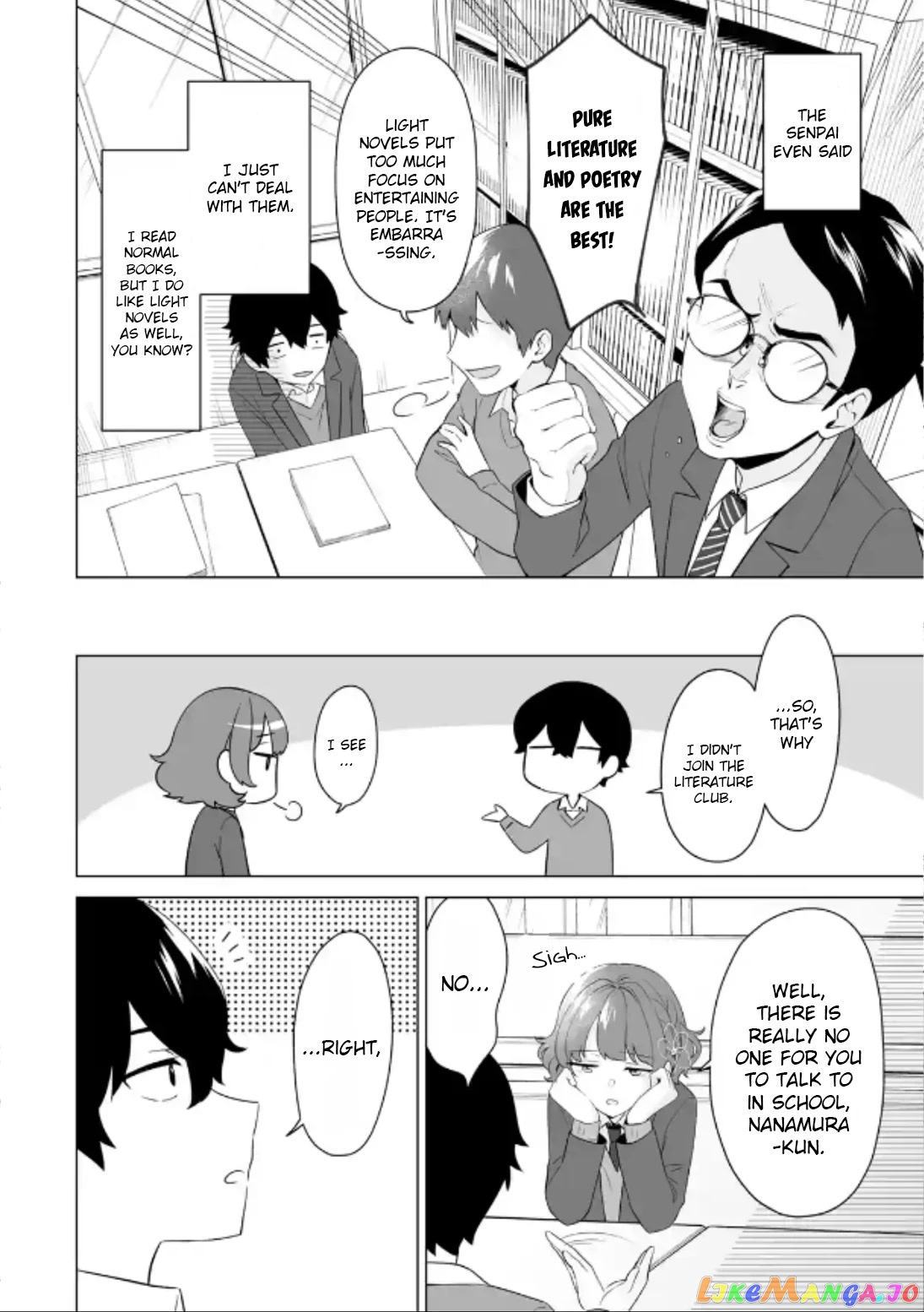 Please Leave Me Alone (For Some Reason, She Wants to Change a Lone Wolf's Helpless High School Life.) chapter 5 - page 18