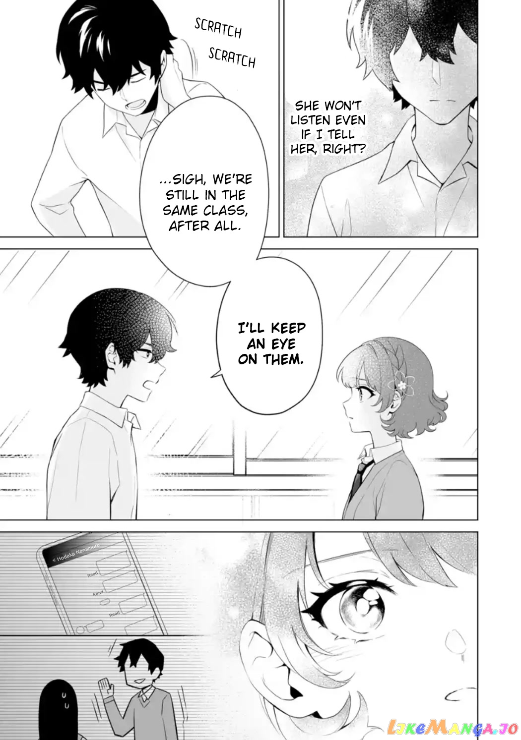 Please Leave Me Alone (For Some Reason, She Wants to Change a Lone Wolf's Helpless High School Life.) chapter 7 - page 7