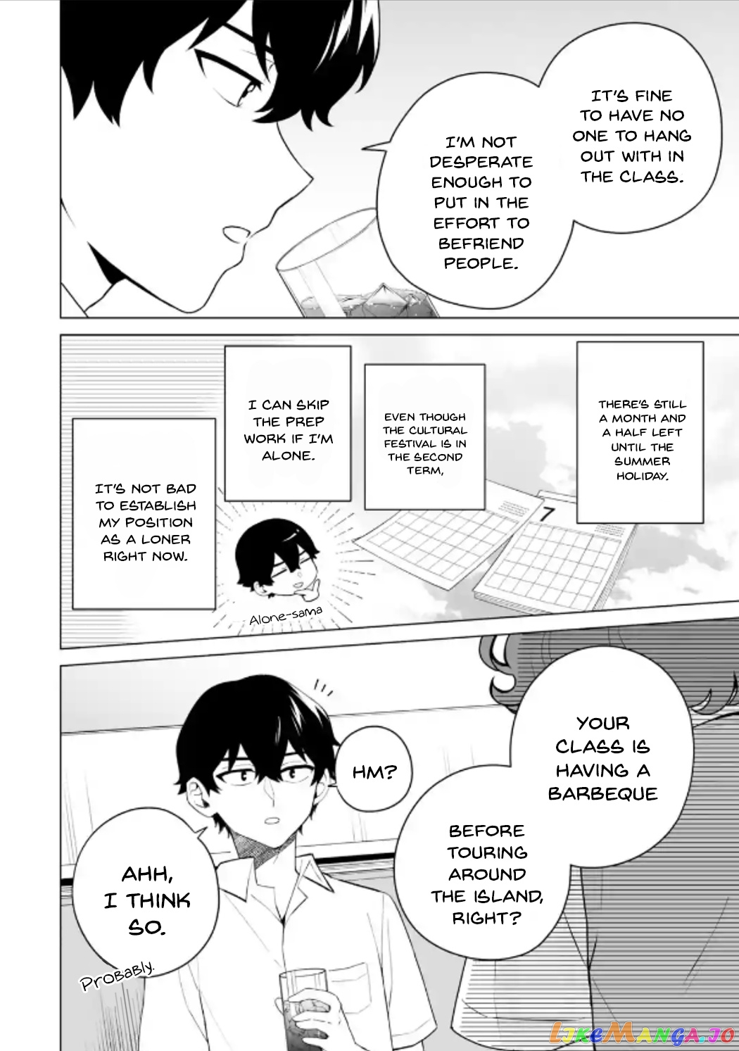 Please Leave Me Alone (For Some Reason, She Wants to Change a Lone Wolf's Helpless High School Life.) chapter 12 - page 18