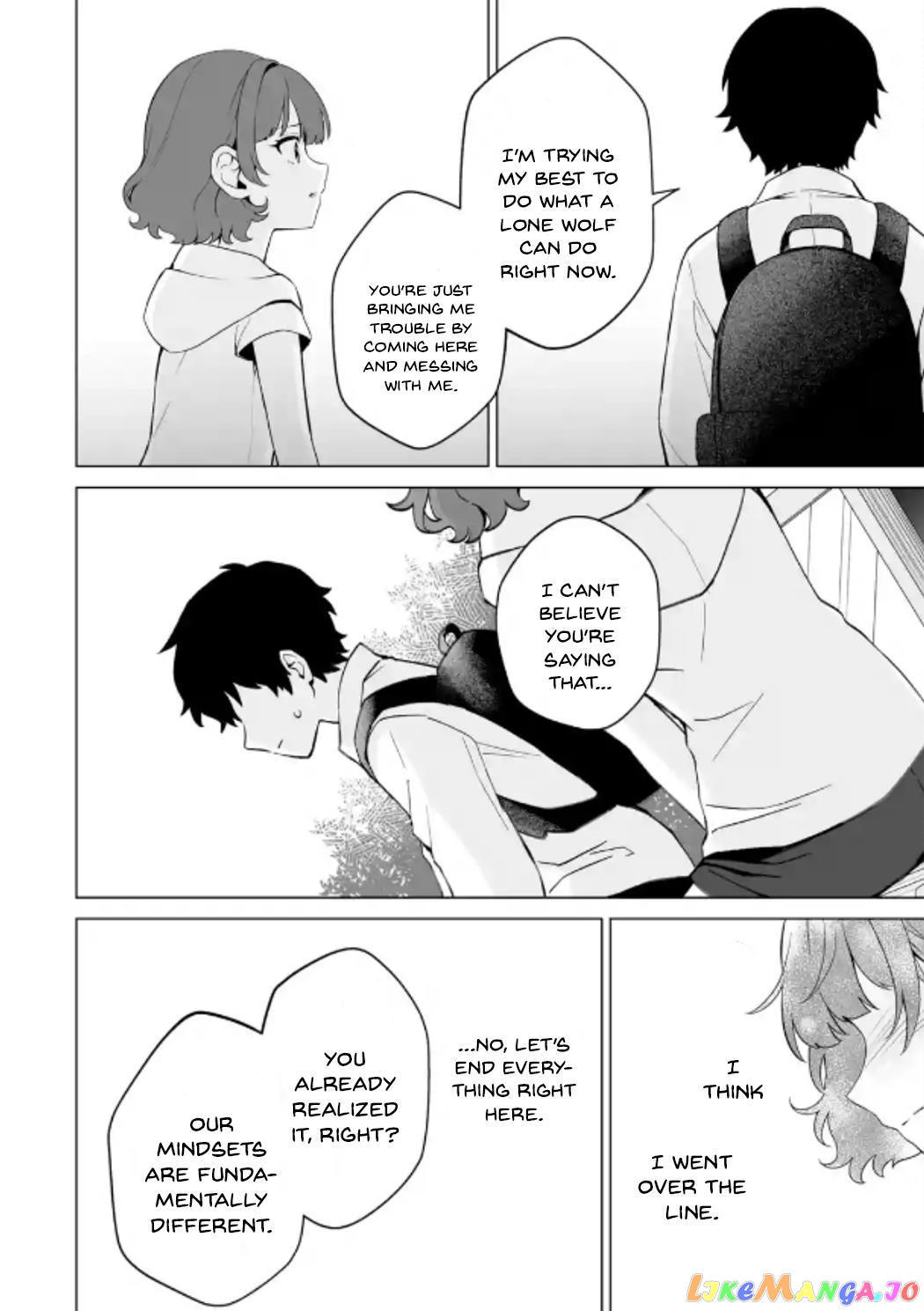 Please Leave Me Alone (For Some Reason, She Wants to Change a Lone Wolf's Helpless High School Life.) chapter 15 - page 14