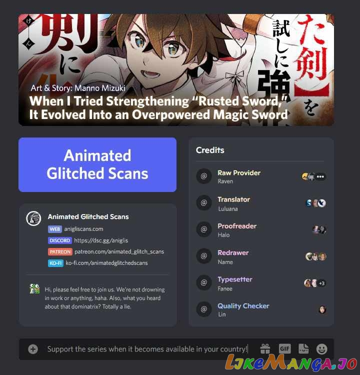 When I Tried Strengthening 【Rusted Sword】, It Evolved Into An Overpowered Magic Sword chapter 10 - page 1