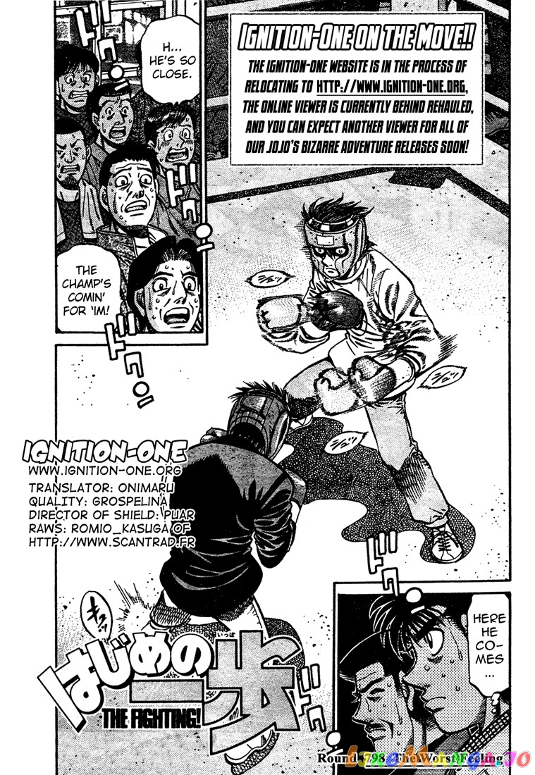 Hajime no Ippo Chapter 798 - page 1