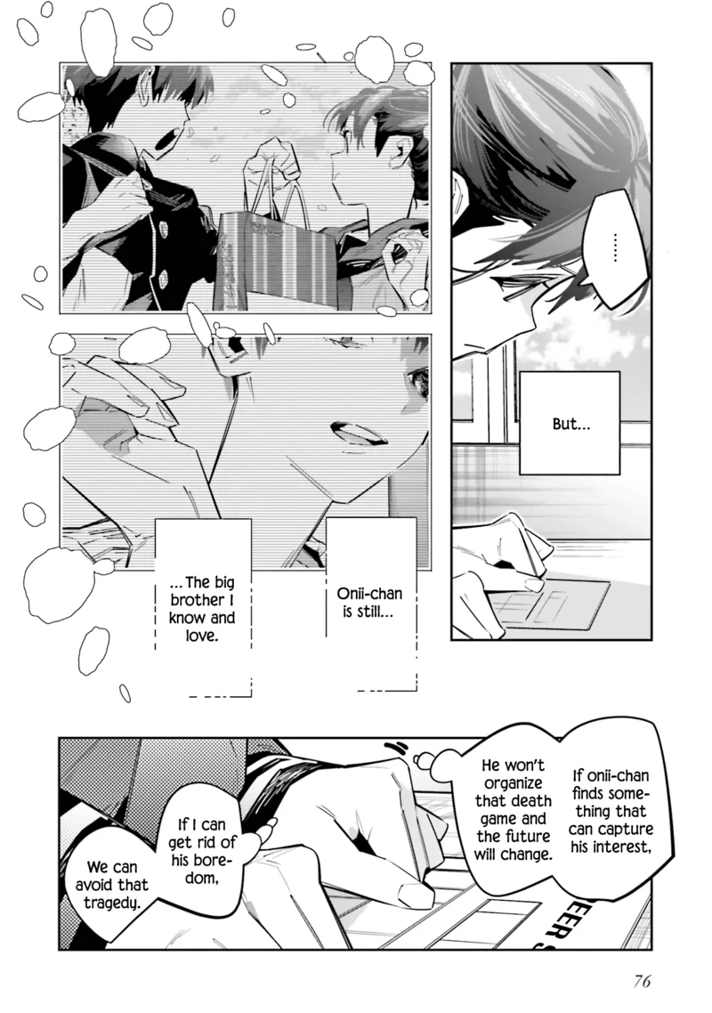 I Reincarnated As The Little Sister Of A Death Game Manga's Murder Mastermind And Failed chapter 7 - page 6