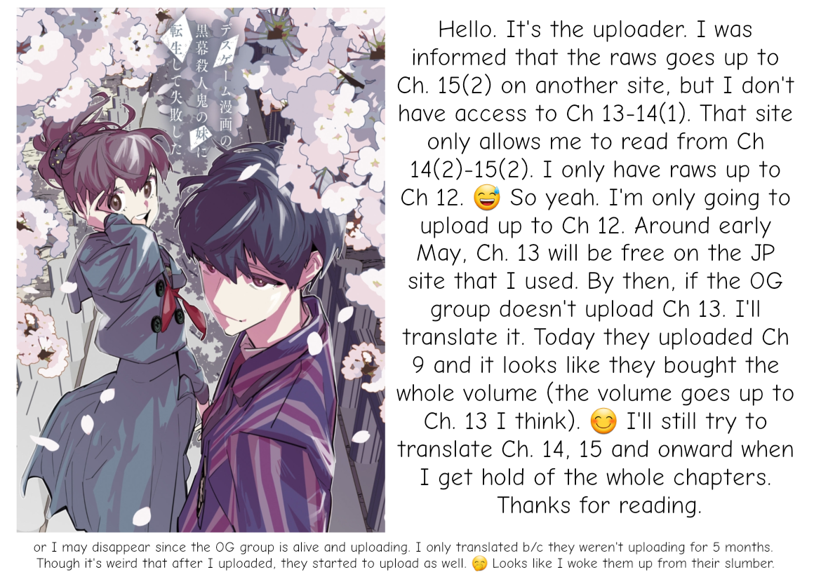 I Reincarnated As The Little Sister Of A Death Game Manga's Murder Mastermind And Failed chapter 12 - page 25