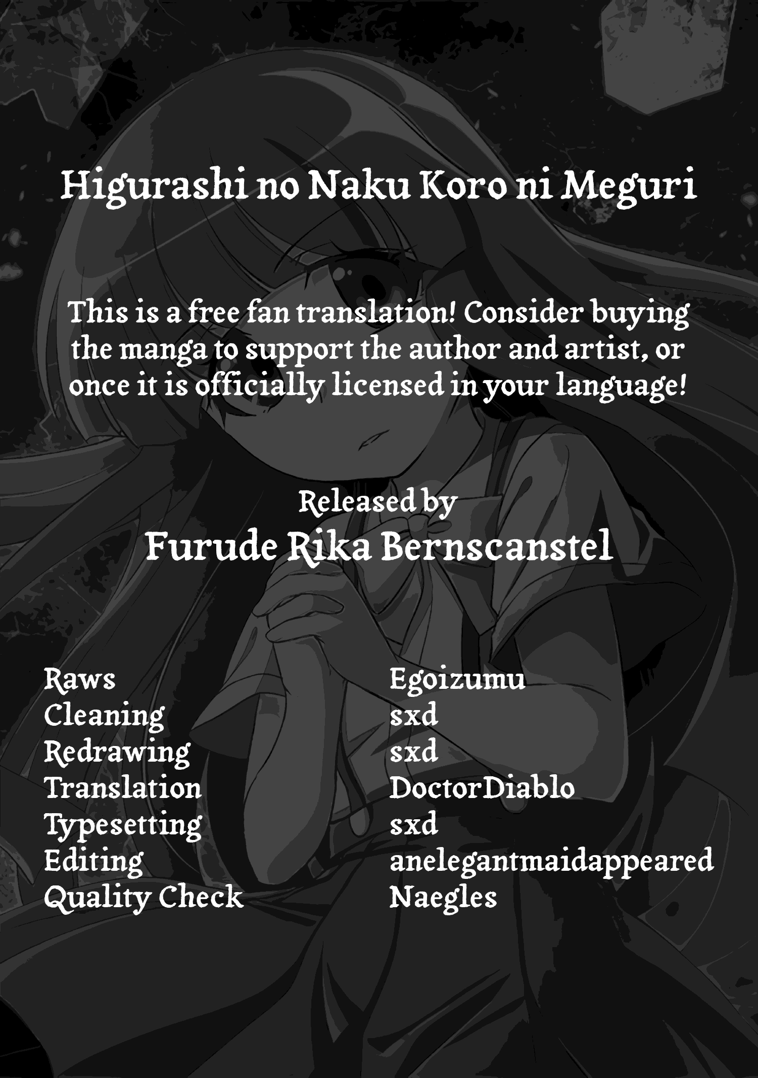 Higurashi no Naku Koro ni Meguri chapter 2.2 - page 1