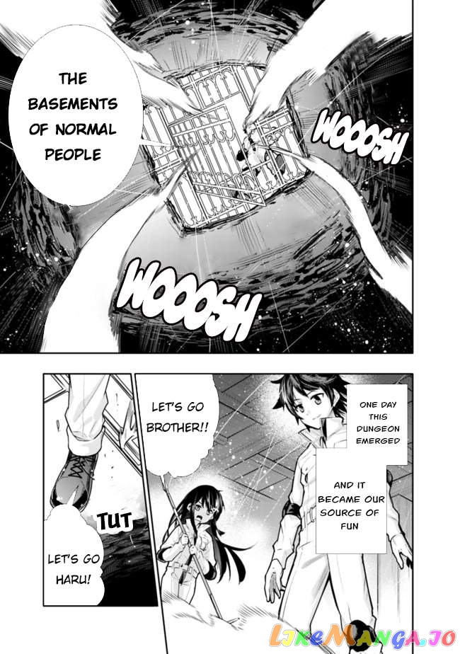 Chikashitsu Dungeon Binbou Kyoudai Wa Goraku Wo Motomete Saikyou E chapter 1 - page 22