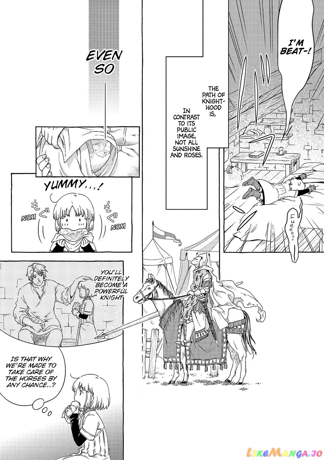 Kishi-tan wa Jouheki no Naka de Hana Hiraku chapter 1 - page 15