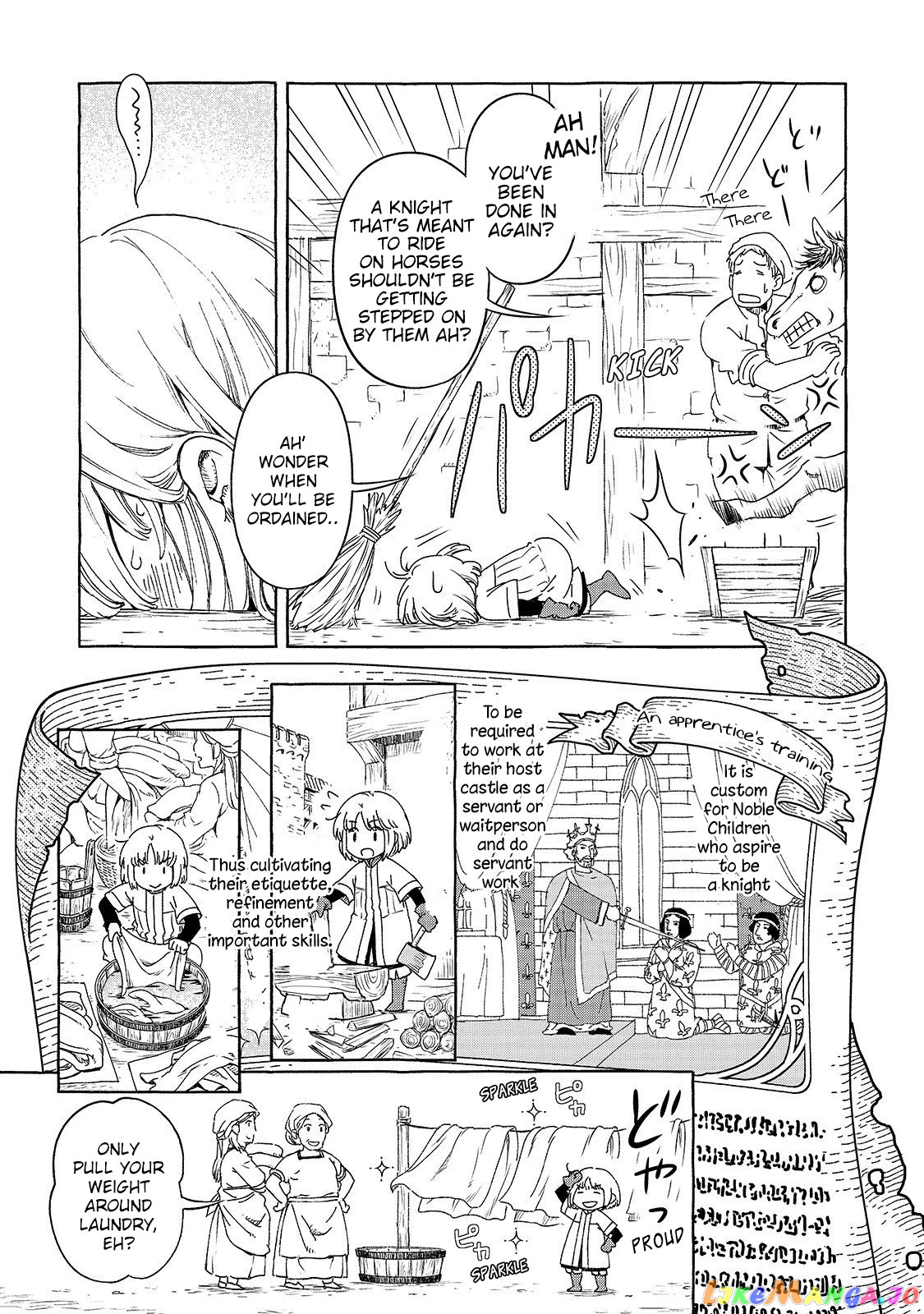 Kishi-tan wa Jouheki no Naka de Hana Hiraku chapter 1 - page 6