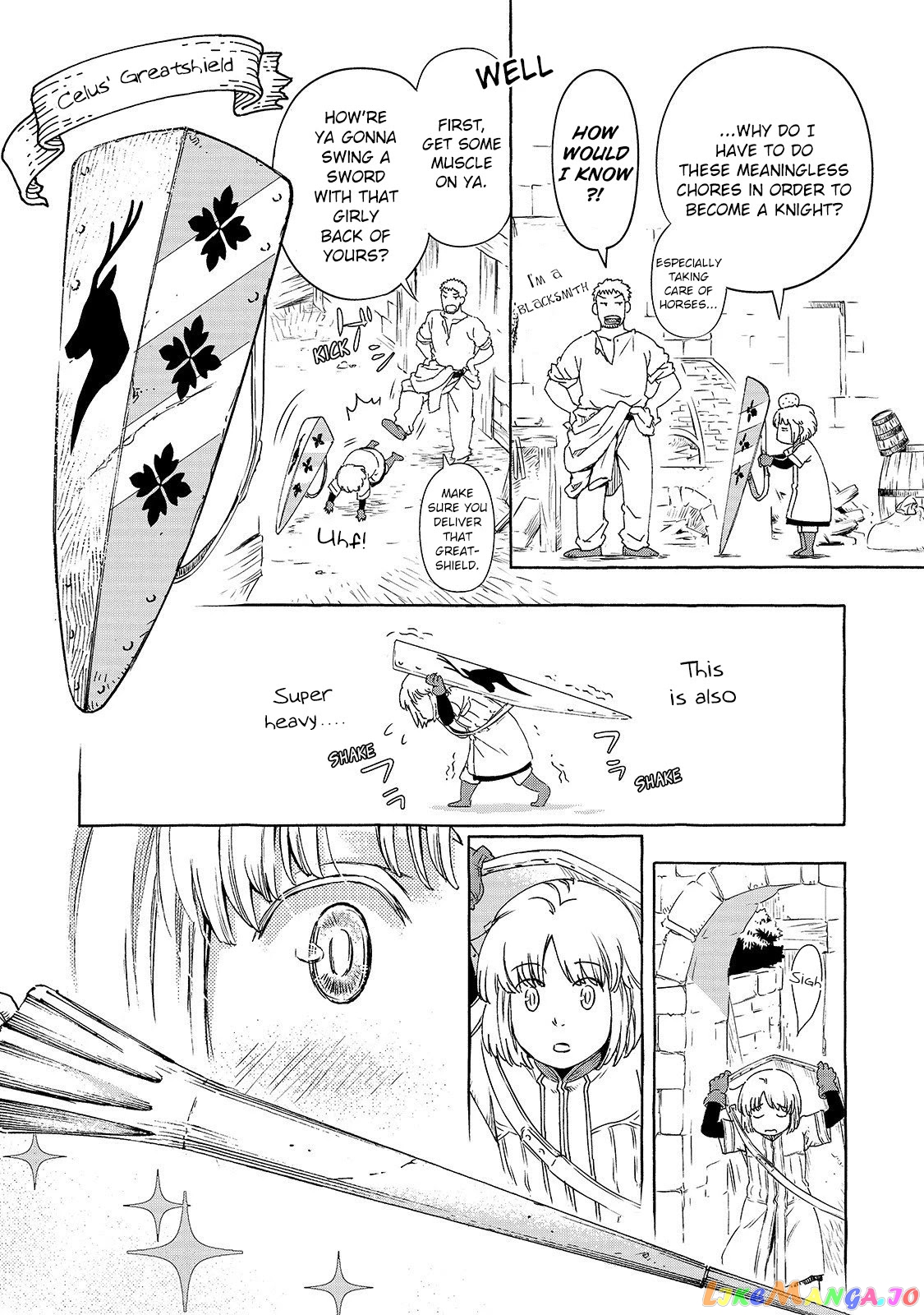 Kishi-tan wa Jouheki no Naka de Hana Hiraku chapter 1 - page 8