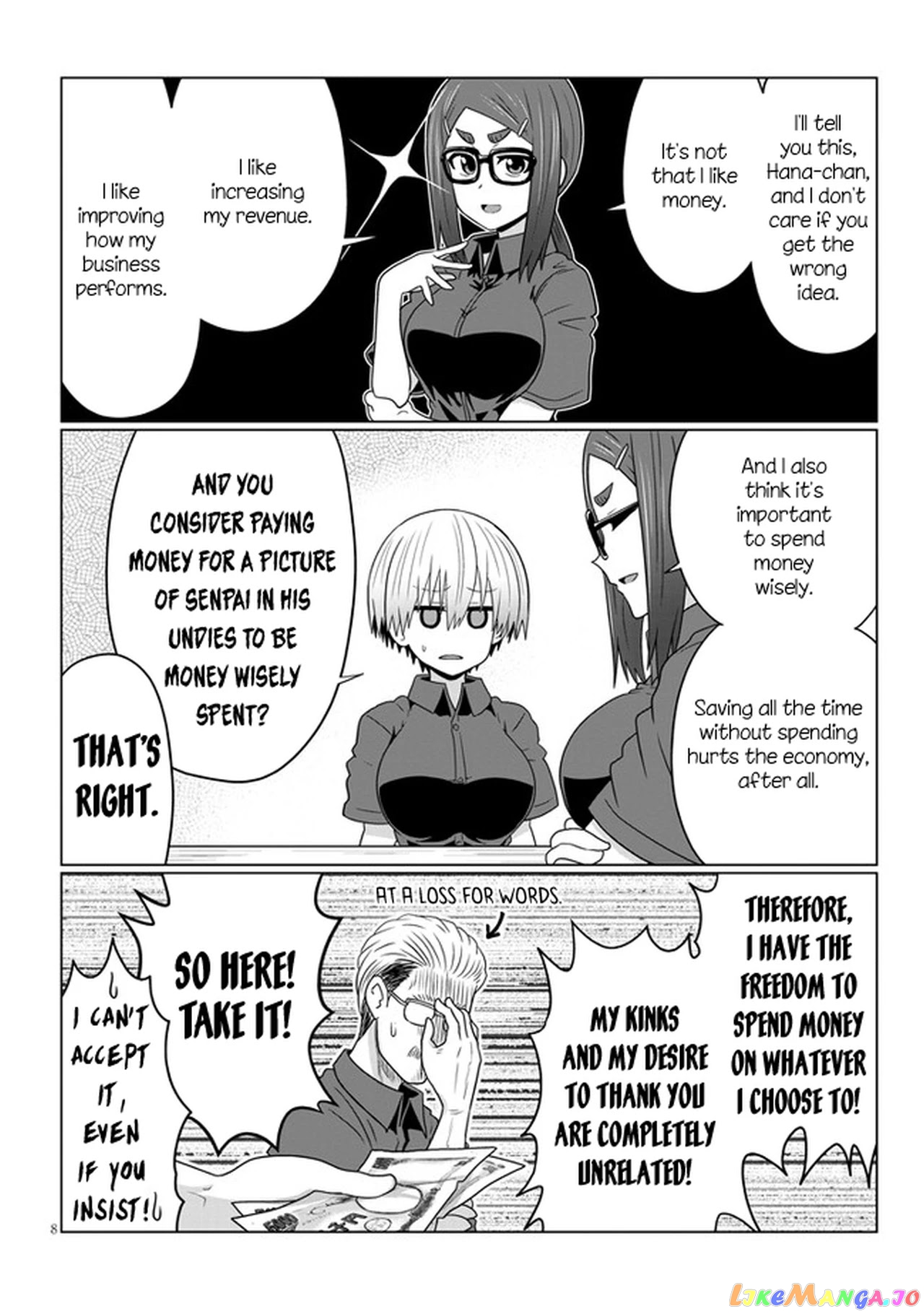 Uzaki-chan wa Asobitai! chapter 68 - page 8