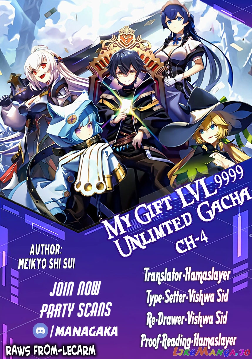 Gift “mugen Gacha” De Level 9999 chapter 4 - page 1