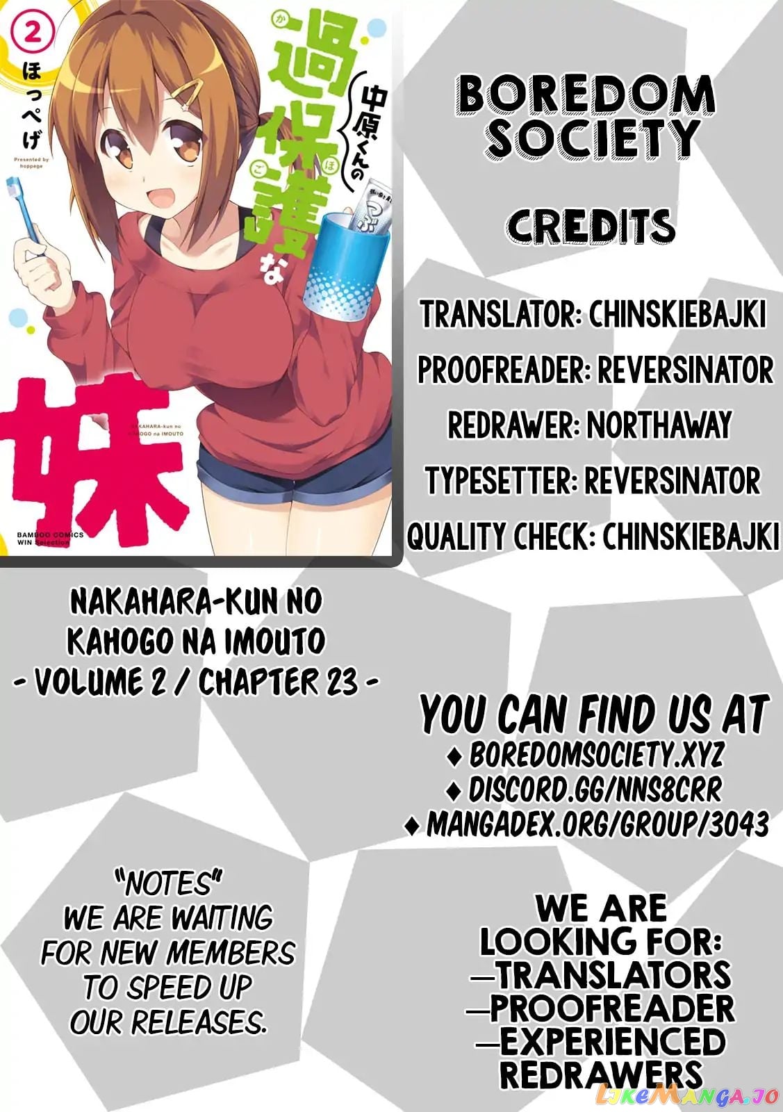 Nakahara-Kun No Kahogo Na Imouto chapter 23 - page 9