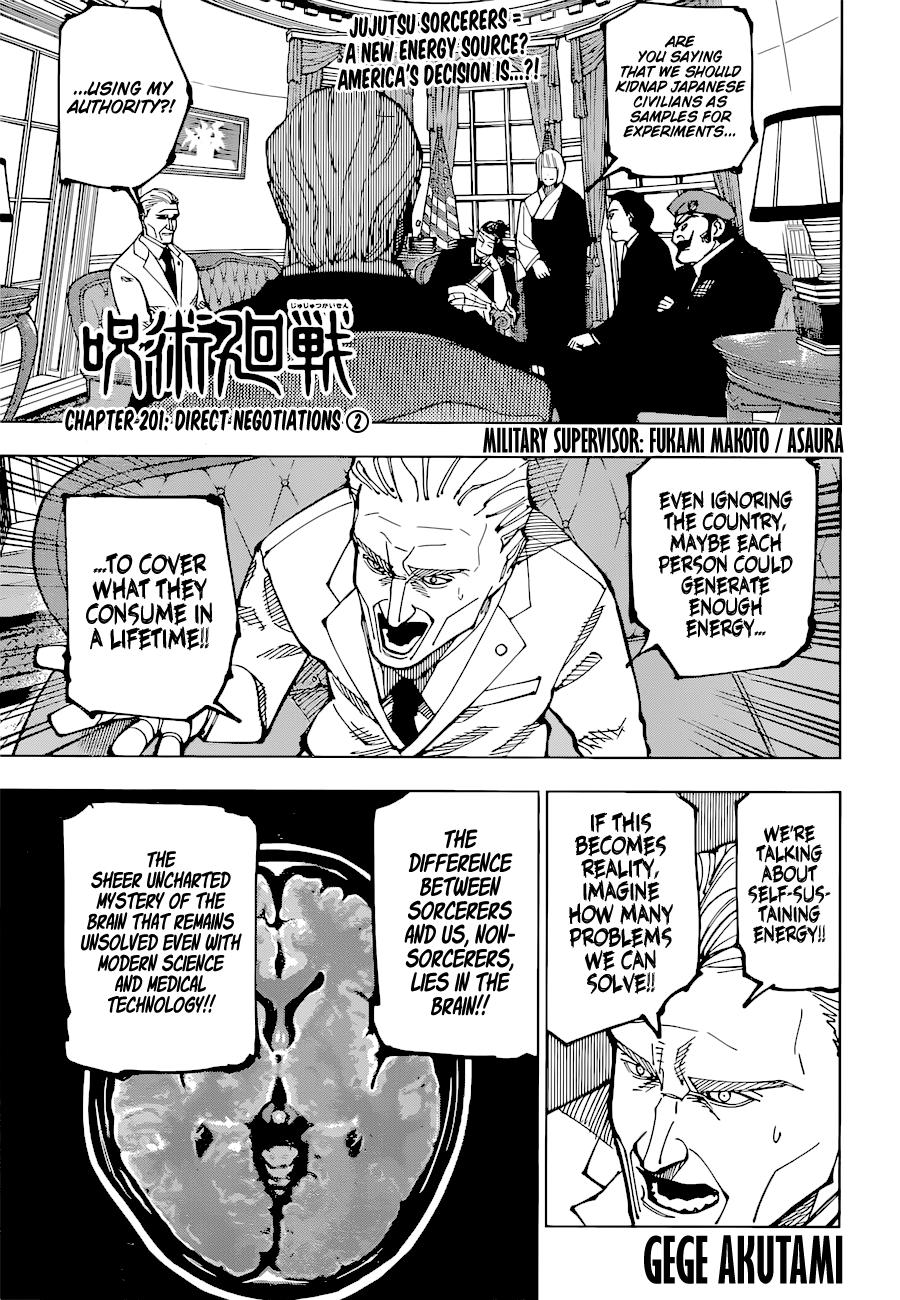 Jujutsu Kaisen chapter 201 - page 1