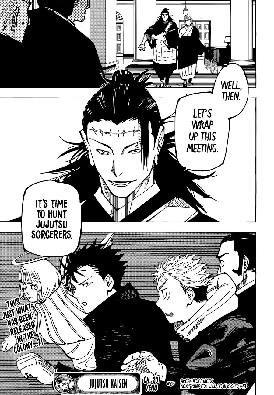 Jujutsu Kaisen chapter 201 - page 19