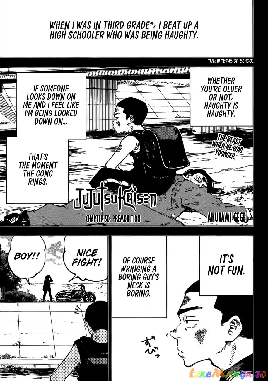 Jujutsu Kaisen chapter 50 - page 1