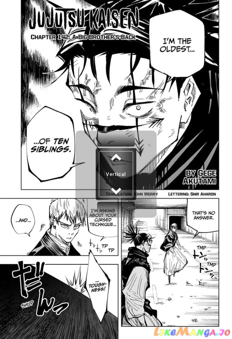 Jujutsu Kaisen chapter 142 - page 1