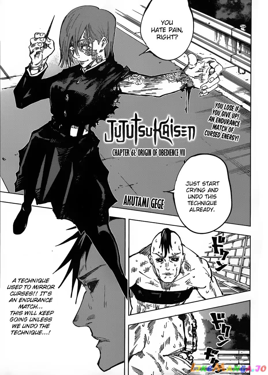 Jujutsu Kaisen chapter 61 - page 1