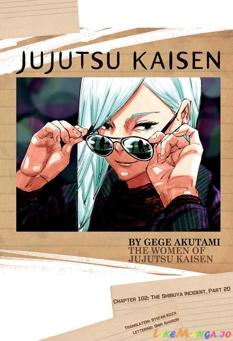 Jujutsu Kaisen chapter 102 - page 1