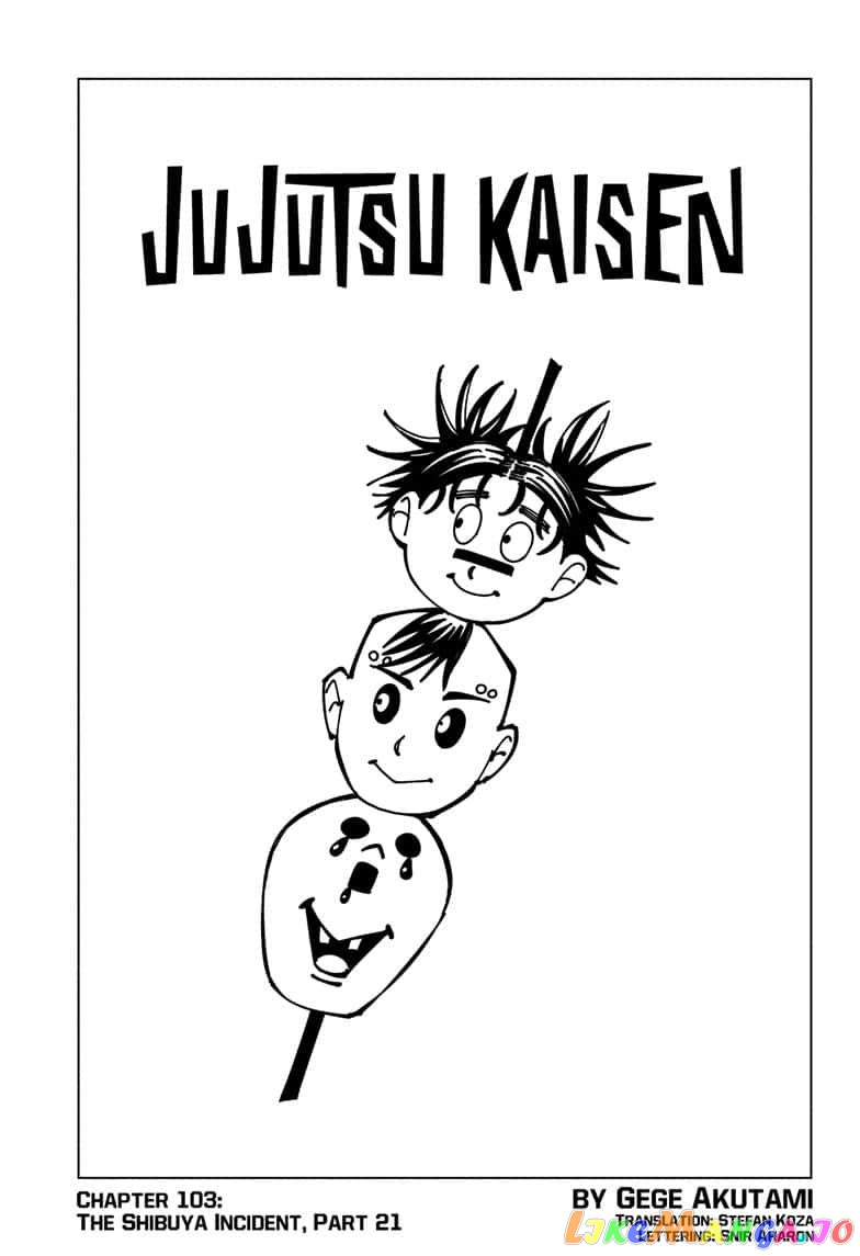 Jujutsu Kaisen chapter 103 - page 1