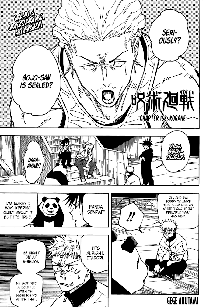 Jujutsu Kaisen chapter 158 - page 1