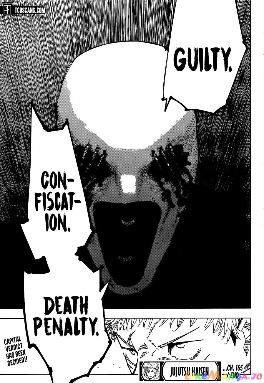 Jujutsu Kaisen chapter 165 - page 20