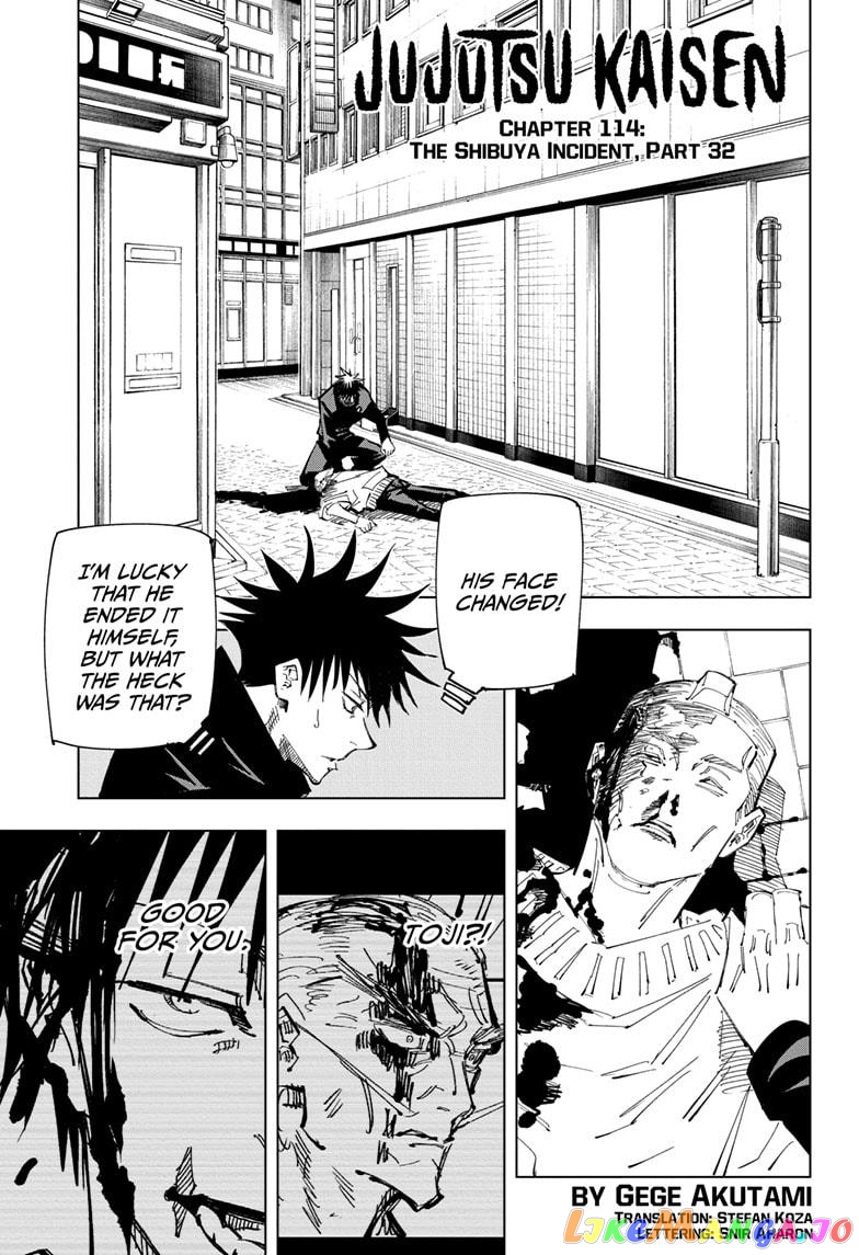 Jujutsu Kaisen chapter 114 - page 1