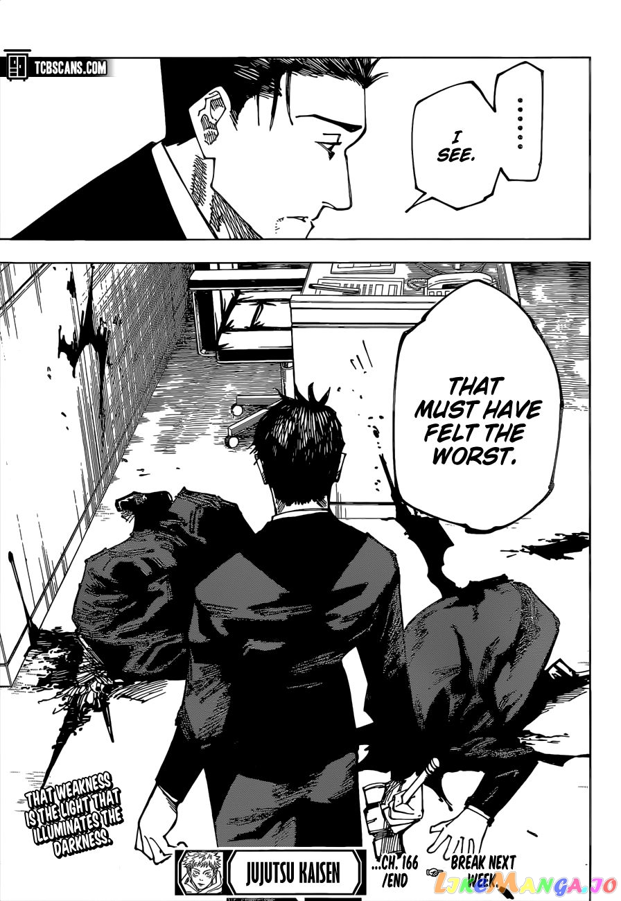 Jujutsu Kaisen chapter 166 - page 20