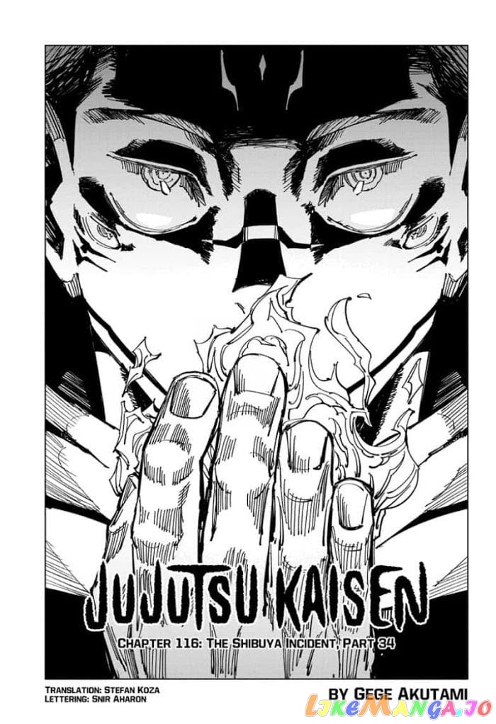 Jujutsu Kaisen chapter 116 - page 1